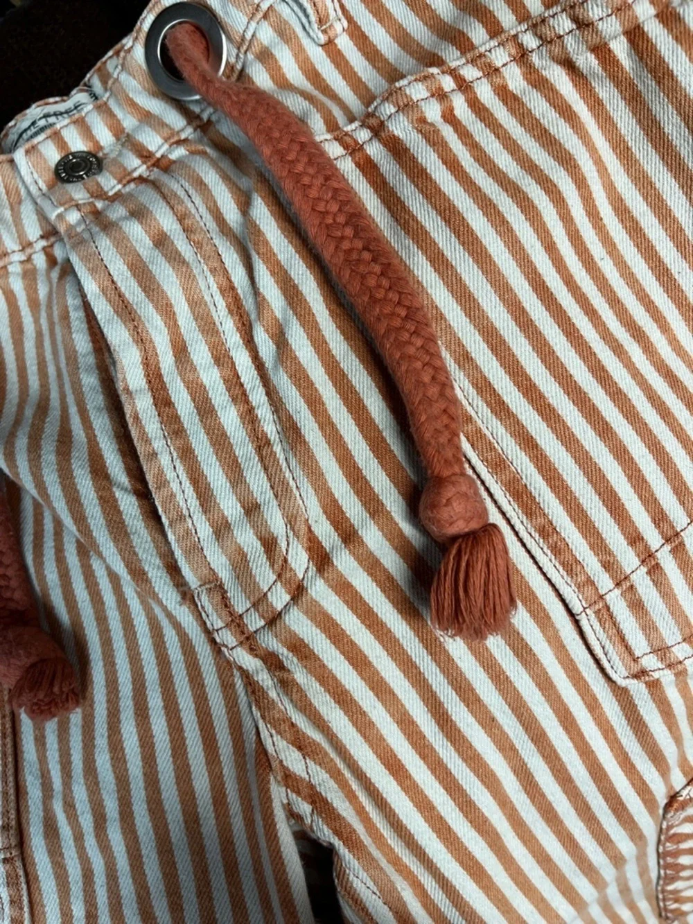 Free People Moxie  striped railroad Pants 28